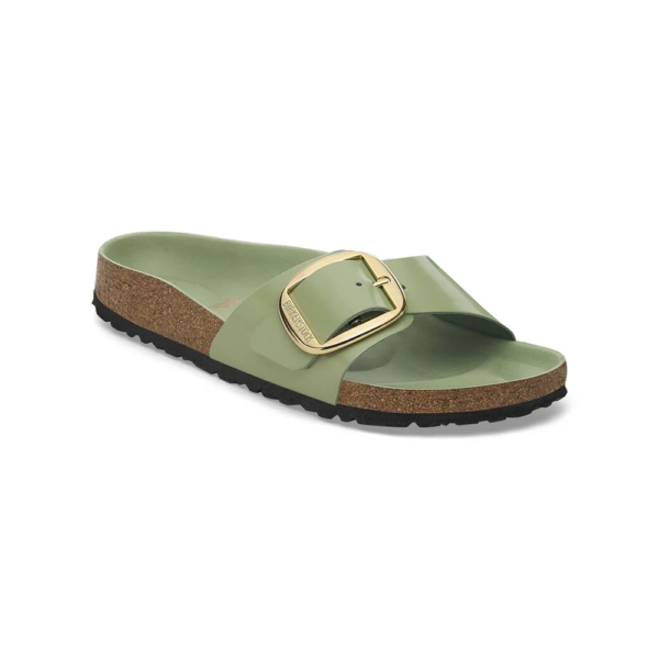 Madrid Big Buckle Natural Leather Patent - Image 3